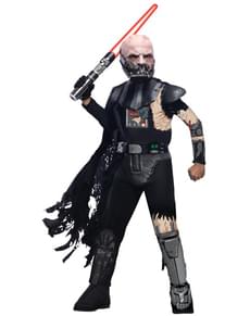 Deluxe Darth Vader injured in combat costume for a boy