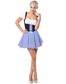 Traditional blue Bavarian dress