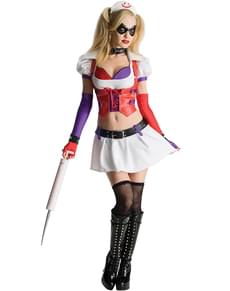 Harley Quinn Arkham City Asylum Adult Costume for Female
