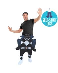Costume Power Ranger noir Ride On adulte
