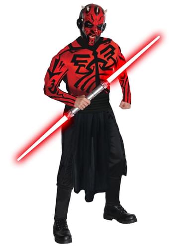 Deluxe Muskulær Darth Maul Kostyme Voksen
