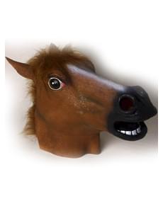 Costume da maschera di lattice da cavallo pazzo