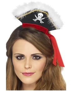 Cerchietto con cappello pirata