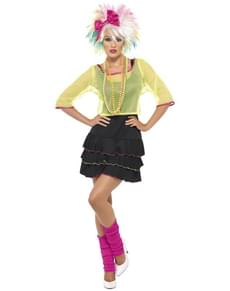 Déguisement de fête pop des années 80 pour femme