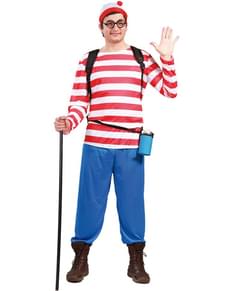 Costume da sentierista con maglietta bianca e rosso