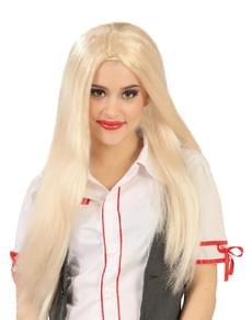 Perruque lisse longue blonde