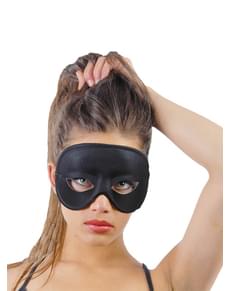 Masque en damier noir