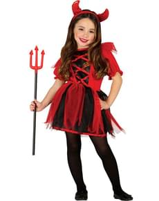 Teuflin Kostüm für Mädchen