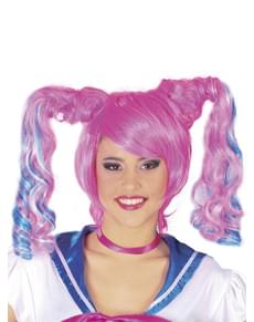 Manga Matrosin Perücke rosa