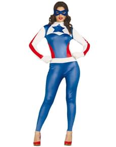 Womens Superhero Captain Costume