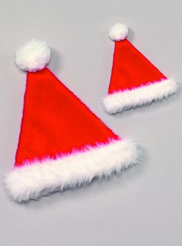 Burgundy Father Christmas hat for an adult