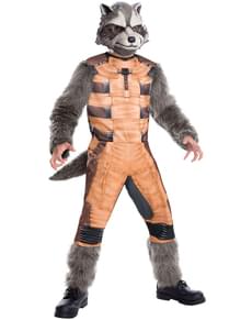 Rocket the Raccoon deluxe costume for a man