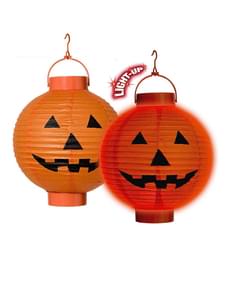 Kürbis Lampiönchen beleuchtet