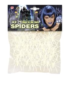 Spinnen 42er-Set fluoreszierend