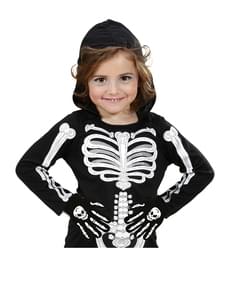 Gants de squelette tête de mort pour enfant