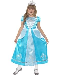 Costume Princesse Cendrillon bleu pour fille