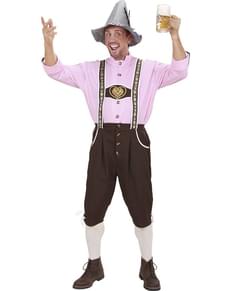 Déguisement bavarois rose homme