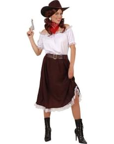 Cowboy gunslinger costume for a woman