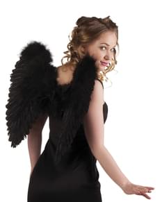 Engelsflügel schwarz für Damen