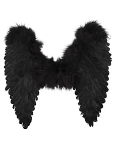 Engelsflügel schwarz für Damen