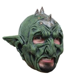 Ork Maske mit Zähnen aus Latex