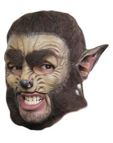 Wolf Deluxe latexmask med tänder