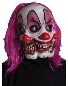 Clown med tre ansikten Mask