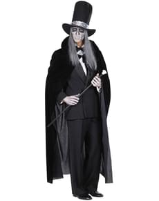 Cape noire velours homme