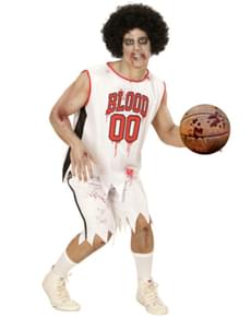 Mens Plus Size Zombie Basketball Player Costume