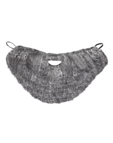 Matrose Bart mit Schnurrbart für Herren grau