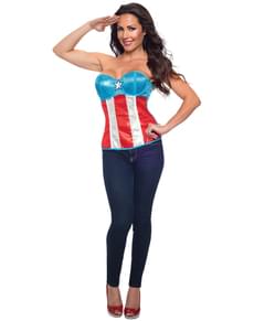 Corset American Dream con lentejuelas Marvel femme
