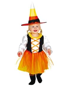 costume da streghetta arancione bebè