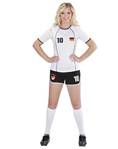 Tysk fodboldspillerkostume til kvinder