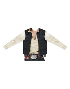 Aikuisten hyperrealistinen Han Solo T-paita