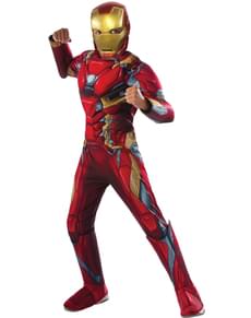 Captain America Civil War Iron Man kostume deluxe til drenge