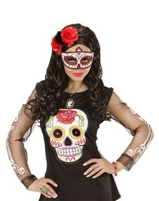 Maska Catrina z brylantyną damska