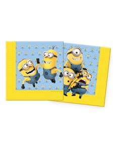 20 serviettes Minions