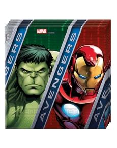 Sett med 20 The Avengers Superkrefter servietter