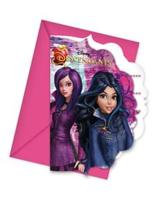 Set of 6 Descendants Invitations