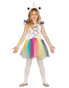 Costume da unicorno multicolor per bambina