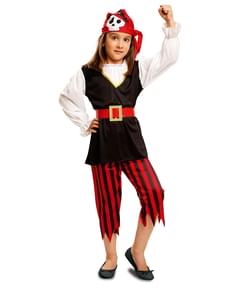 Totenkopf Pirat Kostüm für Mädchen