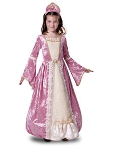 Costume da principessa romantica rosa per bambina
