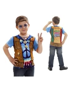 Maglietta da hippie flower power per bambino