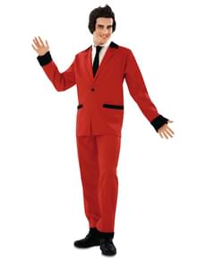 Rockabilly Kostüm rot für Herren