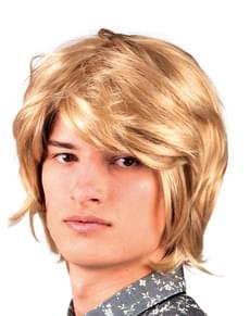Perruque blonde musicien 60's homme