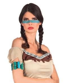 Indianer Armband hellblau für Erwachsene