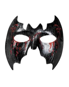 Demi masque chauve souris en sang adulte