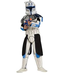 Costume da Clone Trooper Rex deluxe per bambino con scatola
