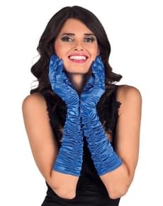 Hollywood Handschuhe blau für Damen