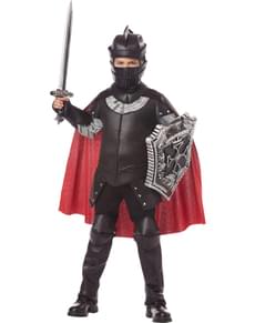 Schwarzer Ritter Kostüm für Jungen